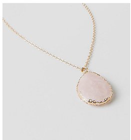 9 Ratti  rose quartz Pendant with Natural Gold Plated  rose quartz Without chain by Ceylonmine