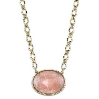 9 Ratti Natural IGI Lab Certified  rose quartz Without chain Gold Pendant By Ceylonmine