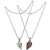 Sullery Valentine Day Gift My Love Girl And Boy Broken Couple Black And Silver 02 Necklace Chain