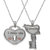 Sullery Valentine Day Gift I Miss You Lock And I Love You Key Love Black And Silver Necklace Chain