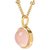 8 Ratti  rose quartz Pendant Natural Gold Plated Stone Without chain by Ceylonmine