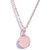 Original Natural Certified  rose quartz 8.5 Carat Without chain gold plated Pendantby Ceylonmine