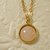 Certified  rose quartz 9 Carat Astrological Stone Gold Plated Pendant Without chain By Ceylonmine