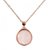 9.25 Ratti Gold Plated  rose quartz Without chain Pendant by  Ceylonmine