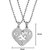 Sullery Valentine Day Gift Broken Heart You And Me 2pc Couple Locket Silver Necklace Chain
