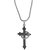 Sullery Christmas Gift Bible Jesus Cross With pray holy Ring Black And Silver Necklace Chain