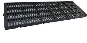 Dog Flooring Plastic slatted Size 1x3 Feet - Good to use in Goat Farming and Dog Kennel (2 pcs Set) Black Colour