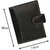 Hide & Sleek Black Faux Leather 20 Slot Credit Card Holder