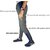 VANTAR Men's Grey  Navy Blue Printed Jogger