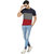 Round Multi Color Round Neck Half Sleeve T-Shirt