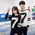 Crazy Prints Cotton Trendy Black And White Fancy Fabulous Couple T shirt Combo