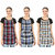 E-Retailer Set of 3 Piece Cotton Kitchen Apronwith Front Pocket (Blue Red)