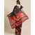 Meia Black and Red Printed Saree
