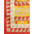 Meia Yellow And Red Polka Dot Printed Saree