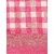 Meia Pink Checked Woven Design Printed Saree
