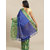 Meia Blue And Green Embellished Saree