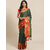 Meia Green And Red Embellished Saree
