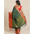 Meia Green And Red Embellished Saree