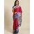 Meia Wine And Blue Embellished Saree
