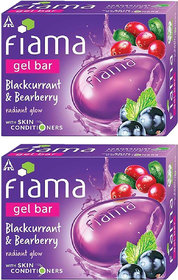 Fiama Gel Bar Blackcurrant And Bearberry Radiant Glow 125gm Pack Of 2