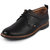 Fausto Men's Black Formal Lace Up Oxford Shoes with TPR Welted Sole