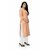 Dhumketu Light Orange Fusion Straight Poly Viscose Kurti