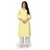 Dhumketu Lemon Yellow Designer Straight Poly Viscose Kurti