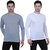 KETEX Round  neck spun cotton fullsleeves men's tshirt (PACK OF 2)