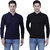 KETEX Henley  neck spun cotton fullsleeves men's tshirt (PACK OF 2)