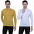 KETEX Henley  neck spun cotton fullsleeves men's tshirt (PACK OF 2)