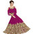 Neel Art Women's Anarkali Gown with Dupatta  Bottom Material Free Size