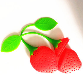 K kudos trawberry Shaped Silicone Tea Infuser pack of 1
