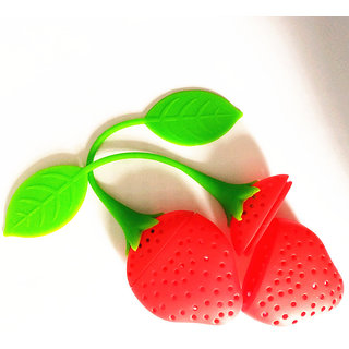 K kudos trawberry Shaped Silicone Tea Infuser pack of 1