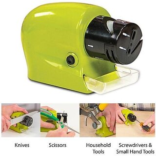Right traders Motorized Knife Blade Sharpener, Home Kitchen Knives Sharpening Tool,Portable Knife Grinder