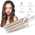 45W Triple Barrel Hair Styler Professional Ceramic Anti-Static Anti-scald Travel Hair Curler Curl Curling Make Curling I