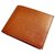 AVIETA FAUX LEATHER TAN ALB. SHORT WALLET