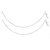 Interlinked Floral Charms Silver Anklets-ANK070