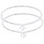 Rope Chain Silver Anklets-ANK071