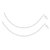 Rope Chain Silver Anklets-ANK071
