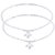 Floral Charm Silver Anklets-ANK082
