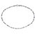 Twisty Chain Silver Anklets-ANK1P004
