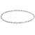 Twisty Chain Silver Anklets-ANK1P004