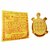 Raviour Lifestyle Brass Fengshui Tortoise with Metal Plate Home Decorative Showpiece For Home Dcor