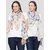 Get Wrapped Multi Polyester Printed Scarves for Women - Pack of 2