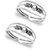 Dazzling Ball Sterling Silver Toe Ring-TR225