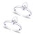 Top Leaf Silver Toe Ring-TR255