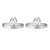 All Lit Silver Toe Ring-TR315