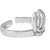 All Lit Silver Toe Ring-TR315