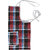 E-Retailer Set of 3 Piece Cotton Kitchen Apronwith Front Pocket (Blue Red)