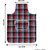 E-Retailer Set of 3 Piece Cotton Kitchen Apronwith Front Pocket (Blue Red)
